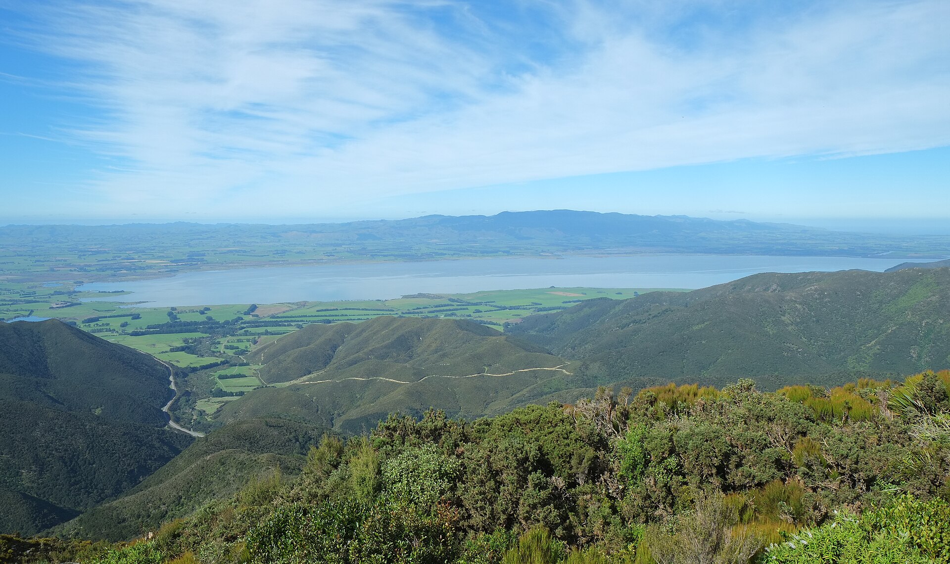 Lake Wairarapa from Remutaka Trig