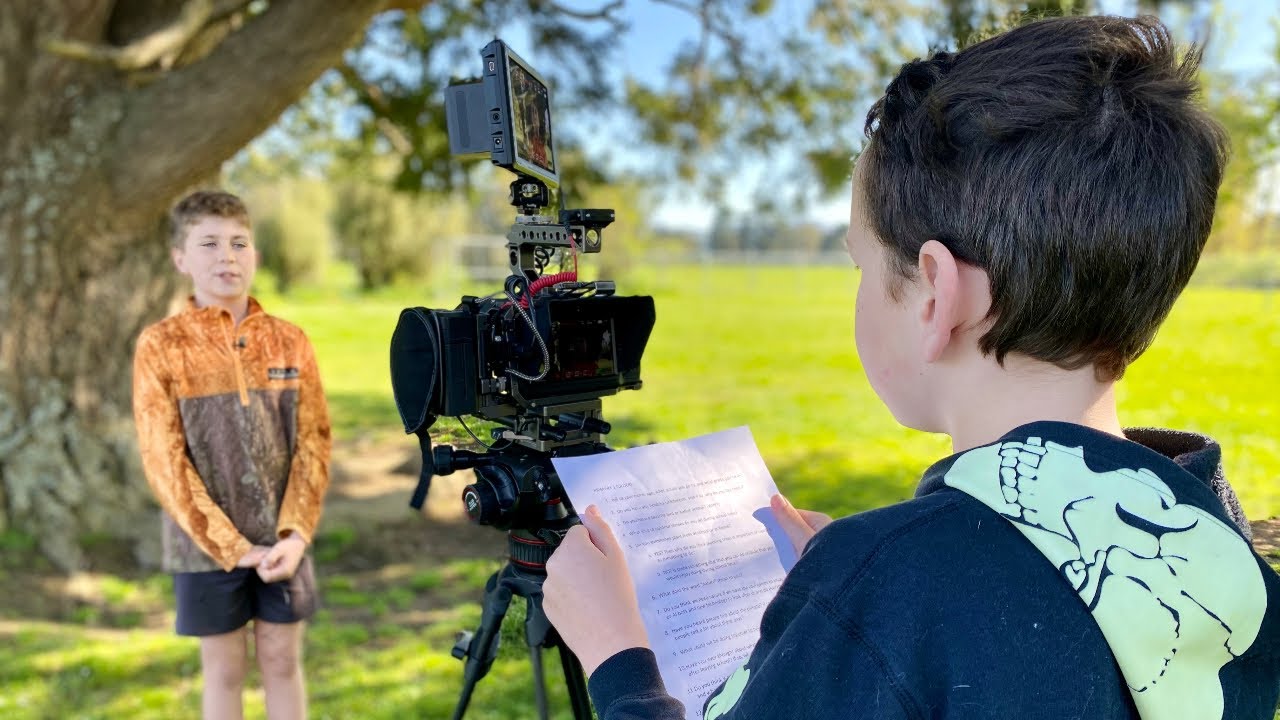 Dalefield School pupils filming each other